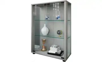 Vitrine Sintalo silberfarben