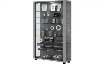 Vitrine Lumo silberfarben
