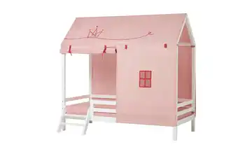 Hoppekids Hausbett-Vorhang 90x200 cm Princess Altrosa, Rosa