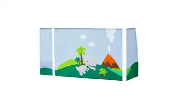 Hoppekids Vorhang Mittelhochbett 90x200 Dinosaur