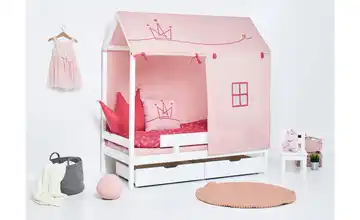 Hoppekids Hausbett-Vorhang 70x160 cm Princess