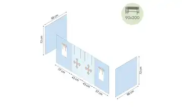 Hoppekids Vorhang für Spielbett 90x200 Fairytale Knight