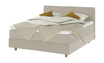 Jette Home Boxspringbett Jette Flex Beige 160 cm H2 & H3 Kaltschaumkern 63,5