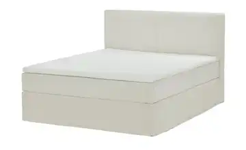 Boxi Boxspringbett Boxi Classic Creme 160 cm Cordstoff H3 & H4 Viscoschaumkern