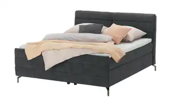 pop Boxspringbett Maranello Basic H3 & H4 Anthrazit 160 cm