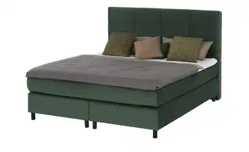 Boxspringbett Wind H2 160 cm Viscoschaumkern Ohne Bettkasten Waldgrün