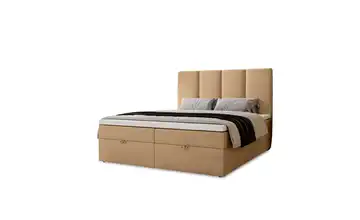 Boxbett mit Stauraum Macclesfield 160x200 cm Beige