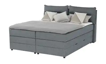 Boxspringbett mit Bettkasten Neto Hellblau H2 & H3 140 cm Kaltschaumkern