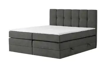 Boxspringbett mit Bettkasten Leeds 140x200 cm H3 Grau 140 cm 7 cm 140 cm