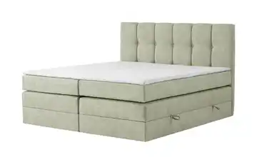 Boxspringbett mit Bettkasten Leeds 120 cm Mintgrün 4 cm