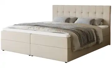 Boxbett mit Stauraum Dartford 180x200 cm Creme