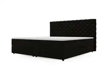 Boxbett mit Stauraum Belford Schwarz 160 cm