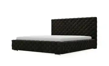Polsterbett mit Stauraum Ashton Schwarz 160 cm