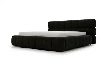 Polsterbett mit Stauraum Marlow Schwarz 140 cm