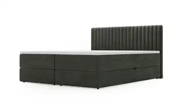 Boxbett mit Stauraum Maine Dunkelgrau 160 cm