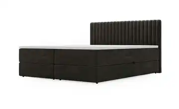 Boxbett mit Stauraum Maine Schwarz 140 cm