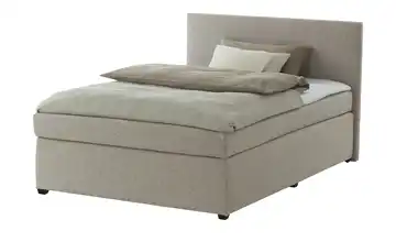 Boxspringbett mit Matratze und Topper, H3 Duke Beige 140 cm
