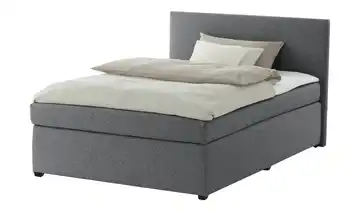 Boxspringbett mit Matratze und Topper, H3 Duke Dunkelgrau 140 cm H3