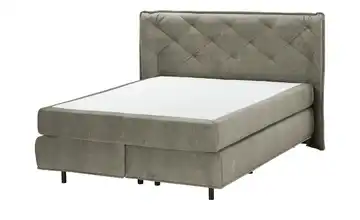 pop Boxspringbett Babylon 160x200 cm H3 Viscoschaumkern Taupe