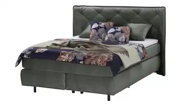 pop Boxspringbett Babylon 180x200 cm H3 & H4 Viscoschaumkern Graphit