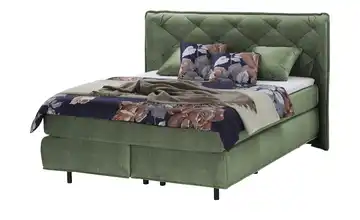 pop Boxspringbett Babylon 160x200 cm H3 & H4 Kaltschaumkern Grün