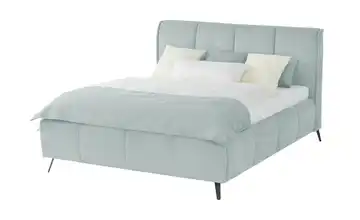 pop Polsterbett mit Bettkasten Pamela 140 cm H4 Hellblau Basic