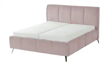 pop Polsterbett mit Bettkasten Pamela 180 cm H2 Rosa Basic