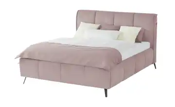 pop Polsterbett mit Bettkasten Pamela 160 cm H3 Rosa Premium