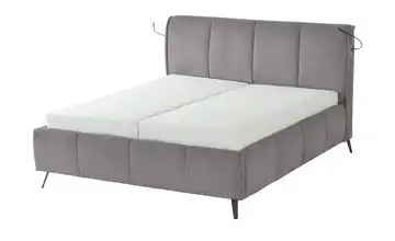 pop Polsterbett mit Bettkasten Pamela 180 cm Anthrazit H3 & H4 Deluxe