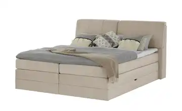 switch Boxspringbett mit Bettkasten Dilma Beige 180 cm