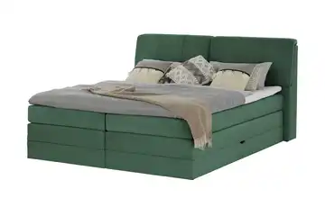 switch Boxspringbett mit Bettkasten Dilma Grün 180 cm