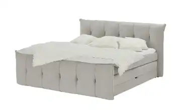 switch Boxspringbett mit Bettkasten Sofia Grau 160 cm