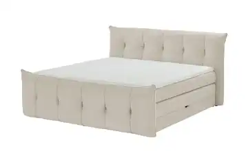 switch Boxspringbett mit Bettkasten Sofia 160 cm Beige