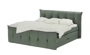 switch Boxspringbett mit Bettkasten Sofia 180 cm Grün
