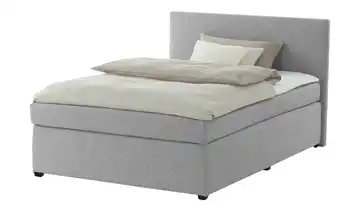 Boxspringbett mit Matratze und Topper, H3 Duke Silbergrau H3 120 cm