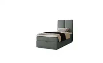 Boxbett mit Stauraum Macclesfield 203 cm 80x200 cm Grau