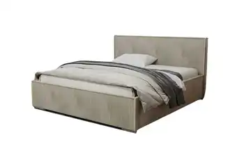 Polsterbett mit Stauraum, Cordbezug Luis 160x200 cm Beige