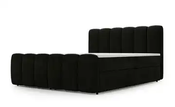 Boxbett 143 cm 140x200 cm Schwarz
