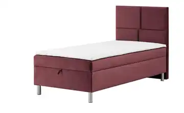 Boxbett mit Bettkasten Adria Ohne Fußteil Kirschrot 90 cm