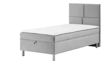 Boxbett mit Bettkasten Adria Ohne Fußteil Silbergrau 90 cm