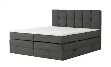 Boxspringbett mit Bettkasten Leeds Anthrazit 120 cm 4 cm