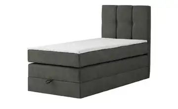 Boxspringbett mit Bettkasten Leeds Anthrazit 100 cm 7 cm