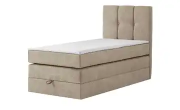 Boxspringbett mit Bettkasten Leeds Sand 100 cm 7 cm