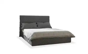 Miuform Polsterbett gemustert Sleepy Luna Grau 180x200 cm mit Bettkasten