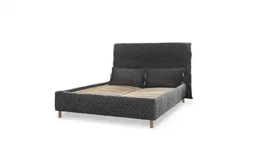 Miuform Polsterbett gemustert Sleepy Luna Grau 160x200 cm ohne Bettkasten