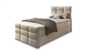 MASSENO Boxbett mit Bettkasten Amon 90x200 cm Beige