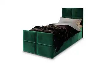 MASSENO Boxbett mit Bettkasten Ariel Grün 80x200 cm Teddy