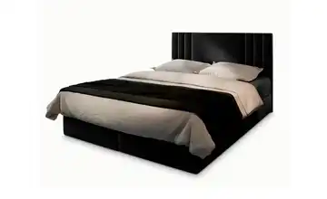 MASSENO Boxbett mit Bettkasten Bres 140x200 cm Schwarz
