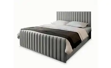 MASSENO Boxbett mit Bettkasten Arion 140x200 cm Hellgrau