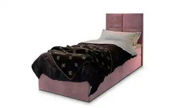 MASSENO Boxbett 80x200 cm Rosa Teddy
